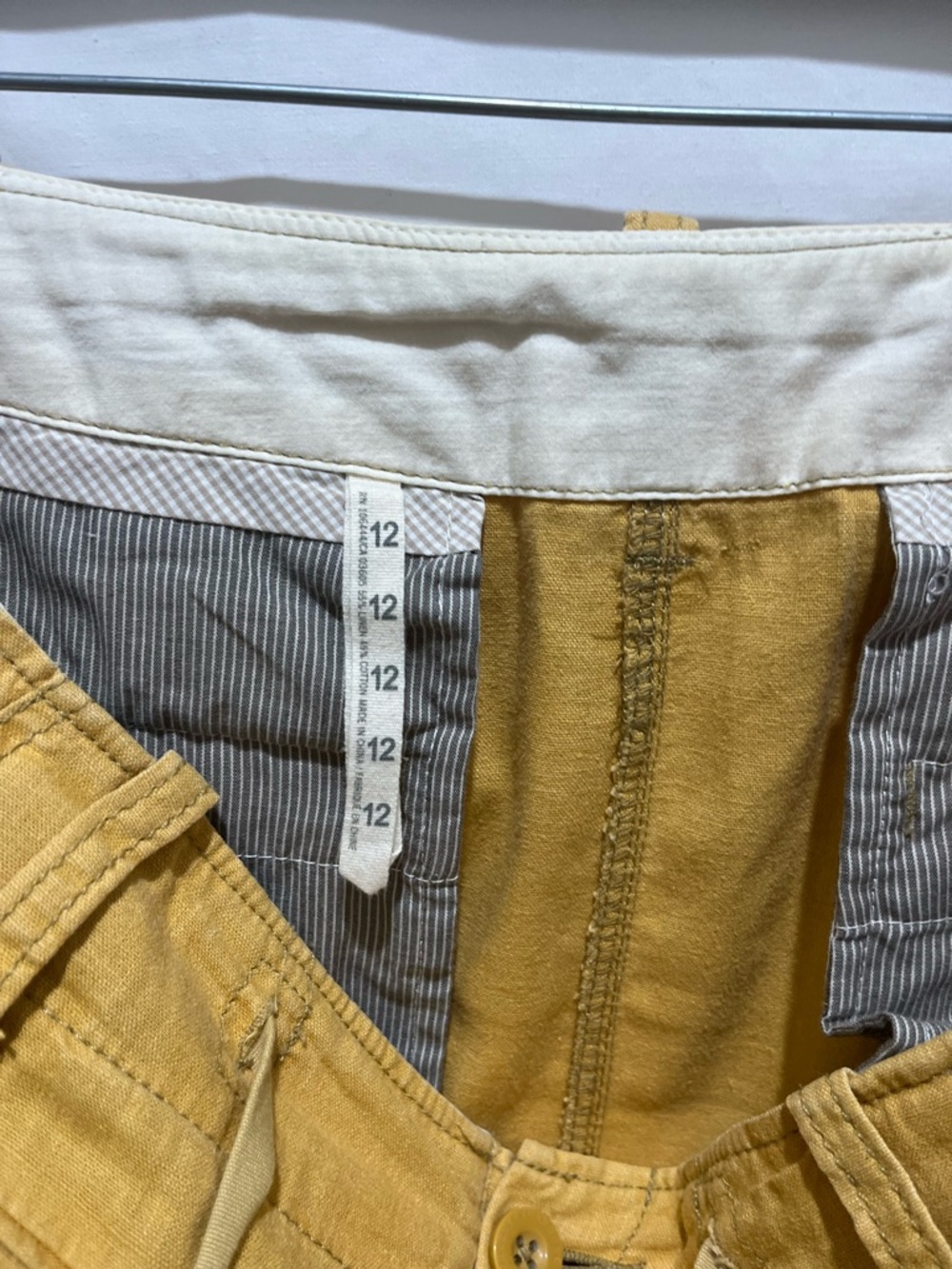 Anthropology Paper boy Casual Mustard Cargo Skirt 100% cotton - Picture 7 of 8